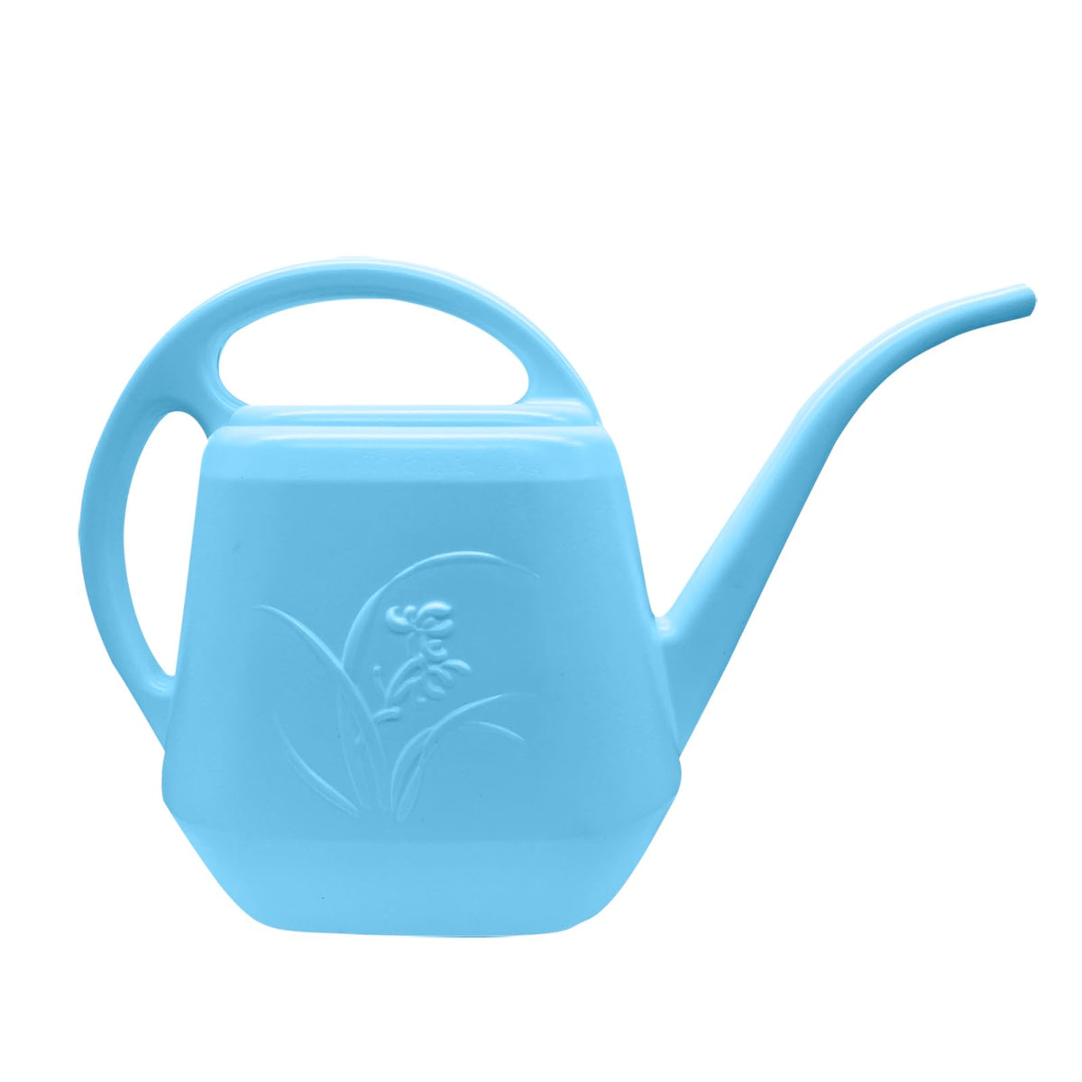 Grip Watering Can - 1 Gallon - White - with Long Spout for Indoor and Outdoor Plant Garden