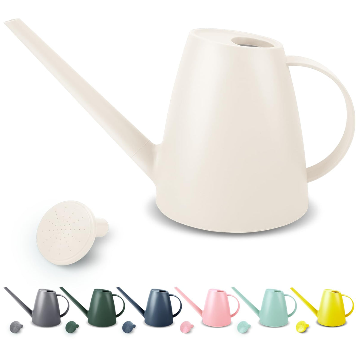 1.8L Watering Can, Small Watering Can for Indoor Plants with Long Spout