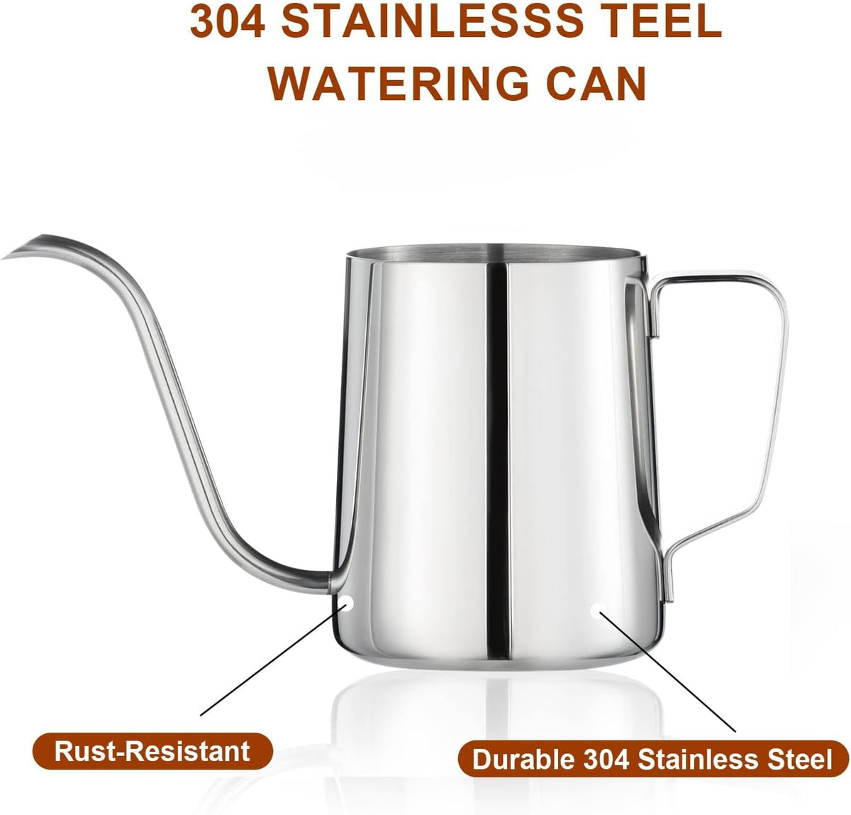 Doseno Small Watering Can for Indoor Plants, Plant Watering Can, 12 oz