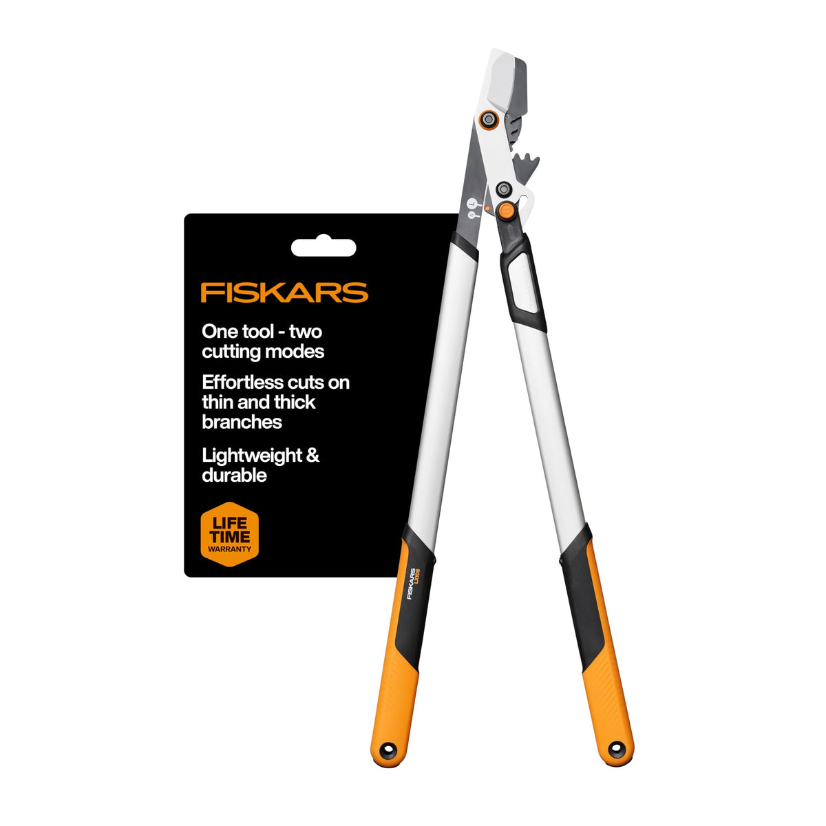 Fiskars 32” PowerGear Garden Bypass Loppers, Tree Trimmer, 2" Cut Capacity