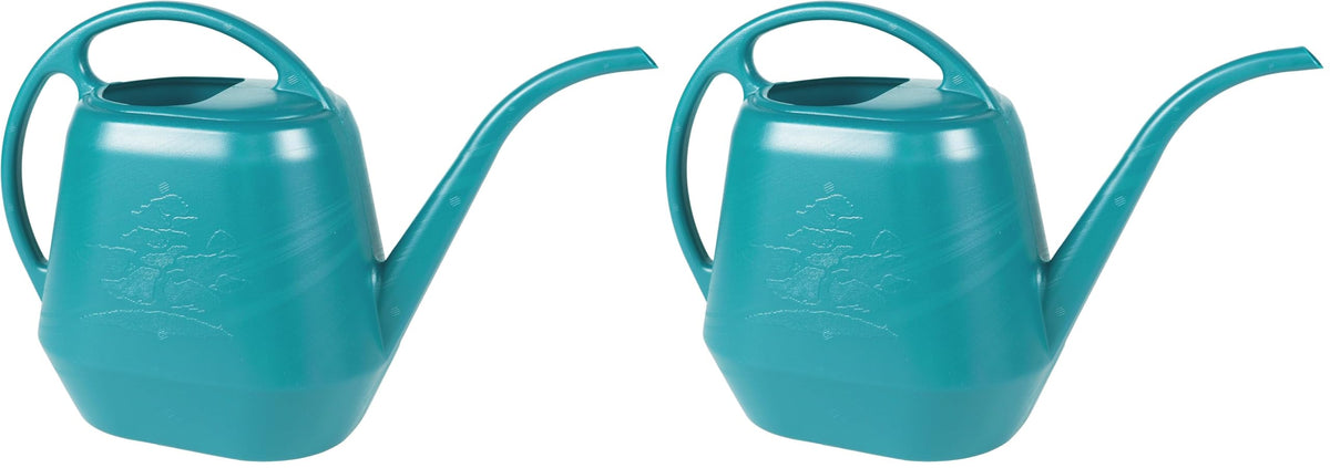 Bloem Aqua Rite Watering Can: 56 Oz - Bermuda Teal - Large Capacity, Extra Long Spout, Durable Plastic, One Piece Construction, for Indoor & Outdoor Use, Gardening