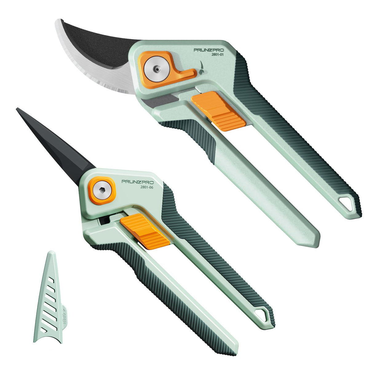 PrunePro® Pruning Shears Scissors Set Effortless Cut 1" Branches Clippers