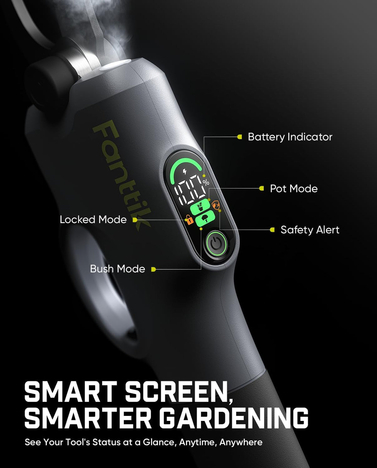 Fanttik Y10 Pro Cordless Electric Pruning Shears with Brushless Motor
