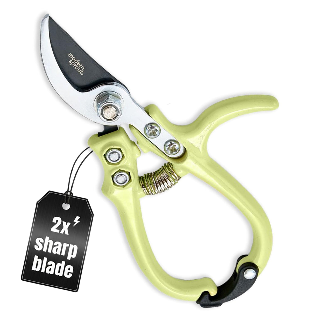Modern Sprout Bypass Hand Pruners - Scissors - Gardening Tools - Sage