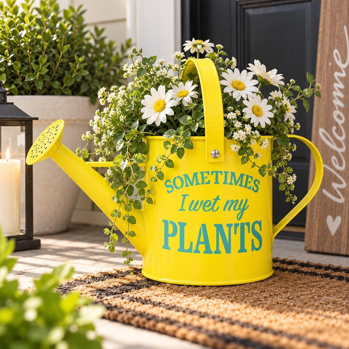 Small Indoor Watering Can - Galvanized Metal - Gardening Gifts for Women