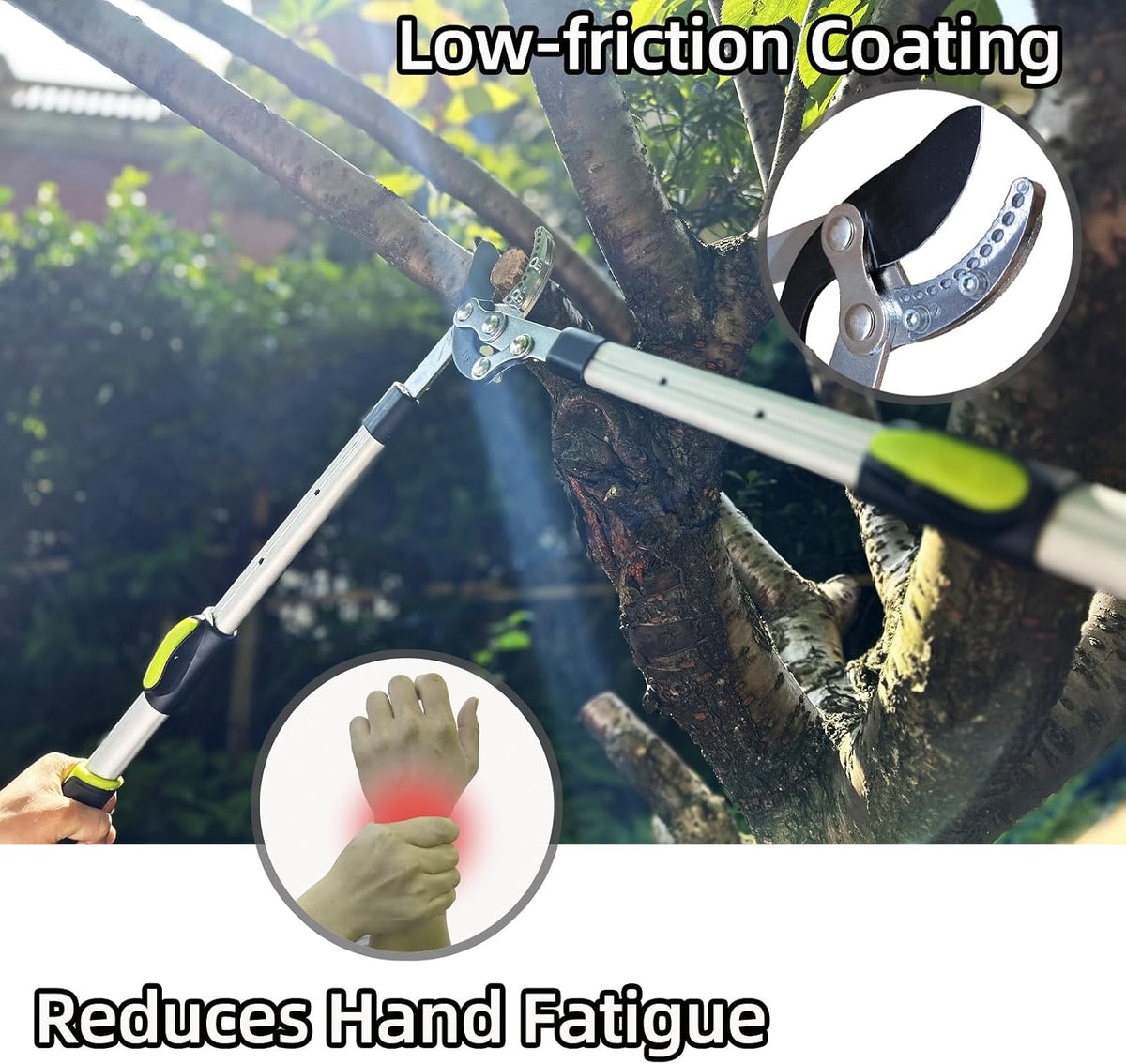 YRTSH Loppers for Tree Trimming Heavy Duty, Extendable 21-26" Branch Cutter