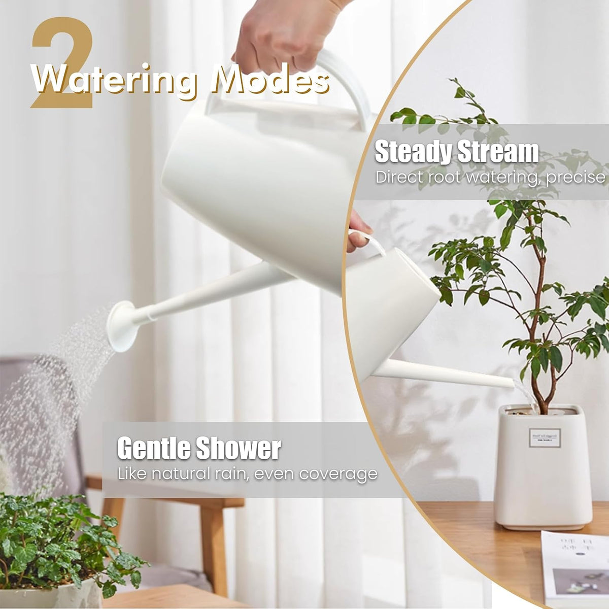 60 oz Watering Can, Watering Can Indoor Plants, Long Spout Small Water can