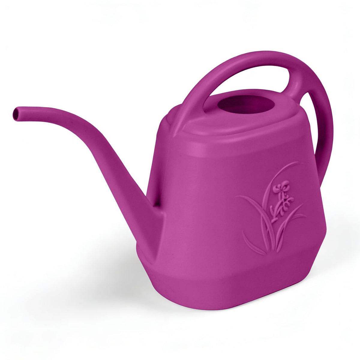 Plastic Watering Can - for Indoor and Outdoor Home Garden Plants - with Long Spout - Coffee Color - 1/2 Gallon