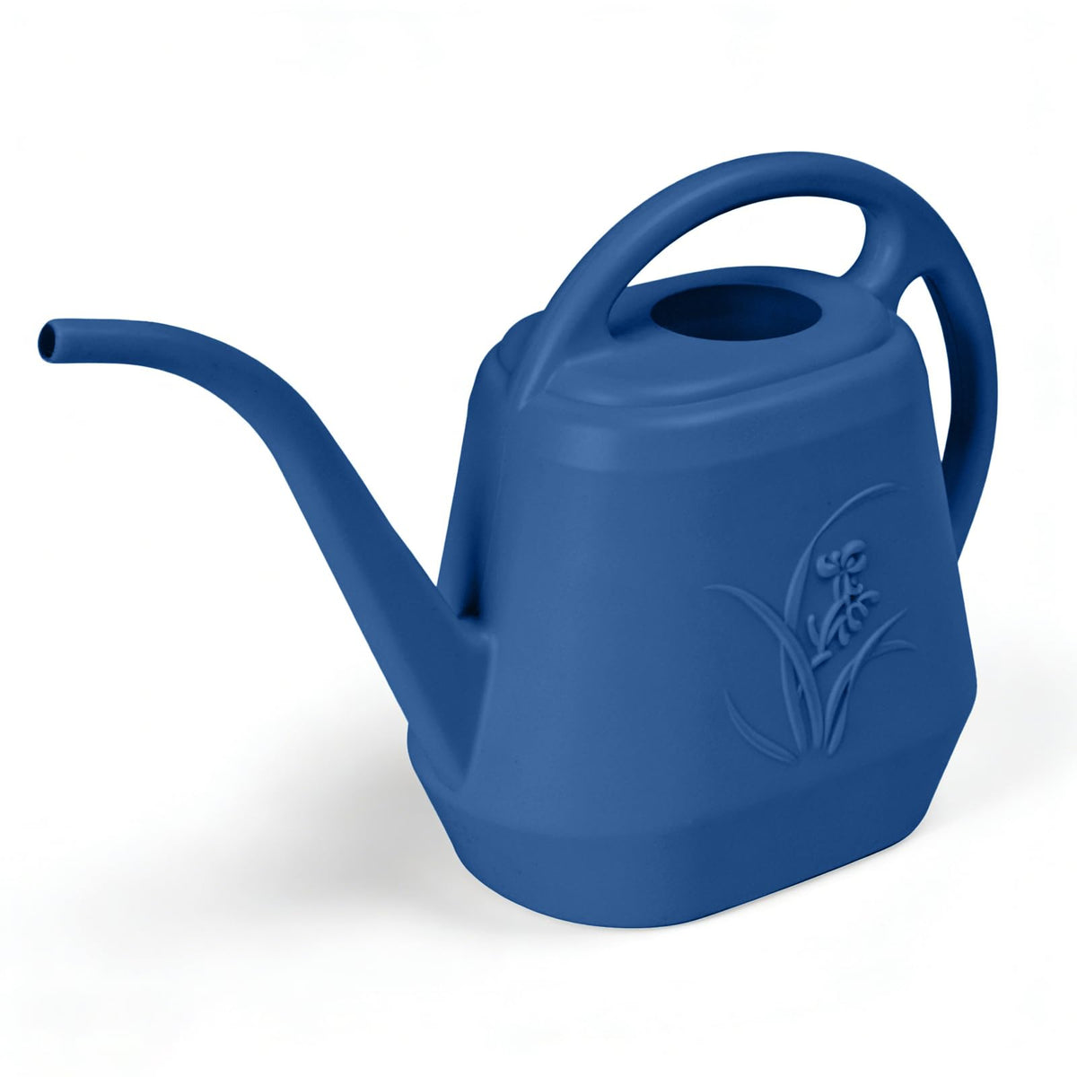 Plastic Watering Can - for Indoor and Outdoor Home Garden Plants - with Long Spout - Coffee Color - 1/2 Gallon