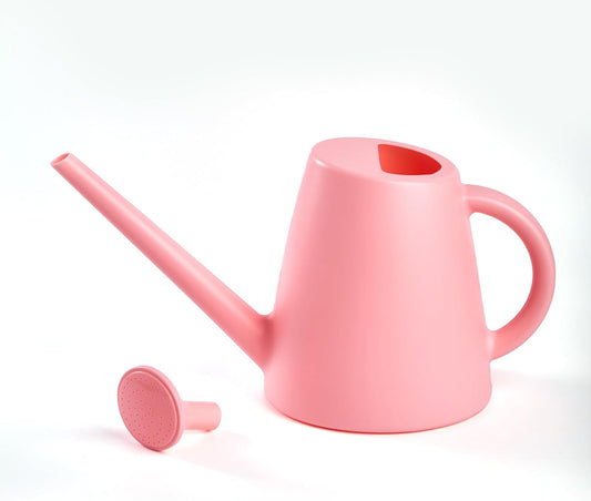 ZXJ Plant Watering Cans for Indoor and Outdoor Home Garden Plants - with Long Spout - Pink - 1/2 Gallon