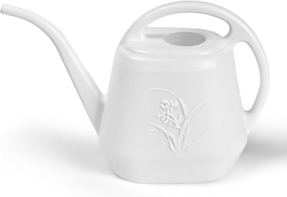 Watering Can for Home Garden - White Color - 1/2 Gallon