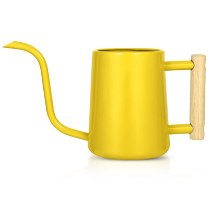 Watering Can Indoor Plants, 35 oz/1000 ml Metal Stainless Steel Watering Can Pot with Long Spout for Indoor House Plants Bonsai Outdoor Garden Flower Decorative (Sage Green)