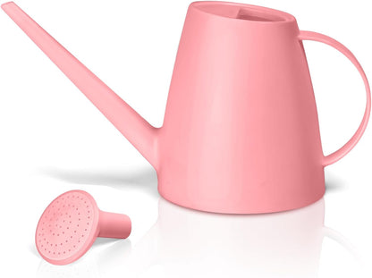 Plastic Watering Can for Home Plant Garden 1/2 Gallon Pink