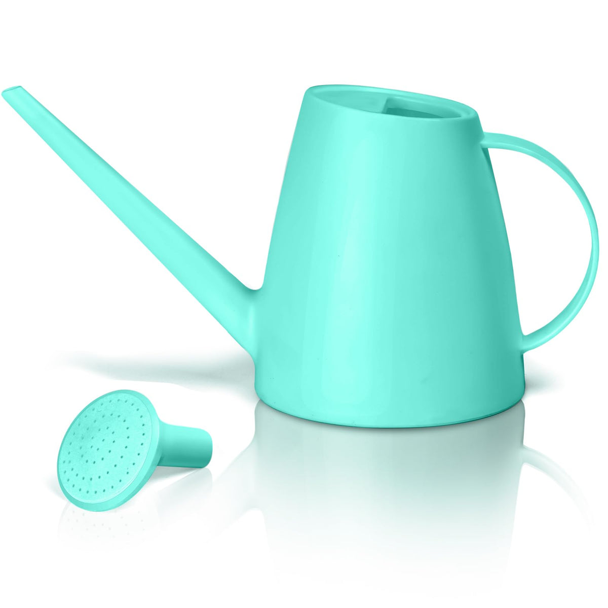 Hand Plastic Watering Can - for Home Plant Garden - 1/2 Gallon - Light Green