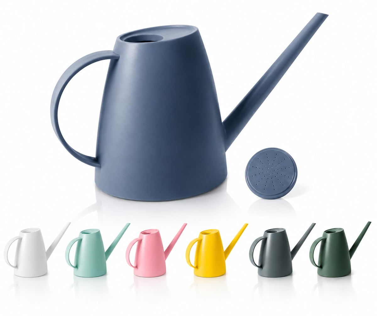 1.8L (60 oz) Watering Can for Indoor Plants with Long Spout, Green