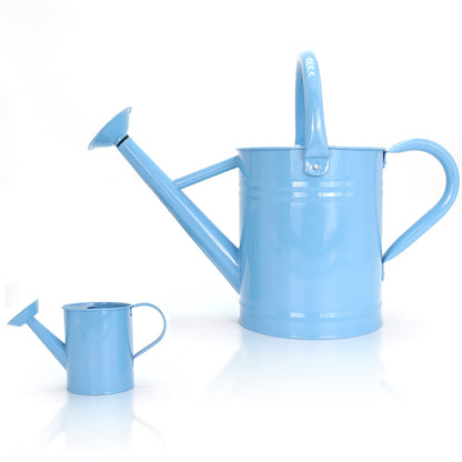 Metal Watering Can for Outdoor Plants, 1 Gallon Galvanized Steel Watering Can with Removable spout for Outdoor & Indoor Use, Perfect for Garden Flower, Houseplants, Forest Green