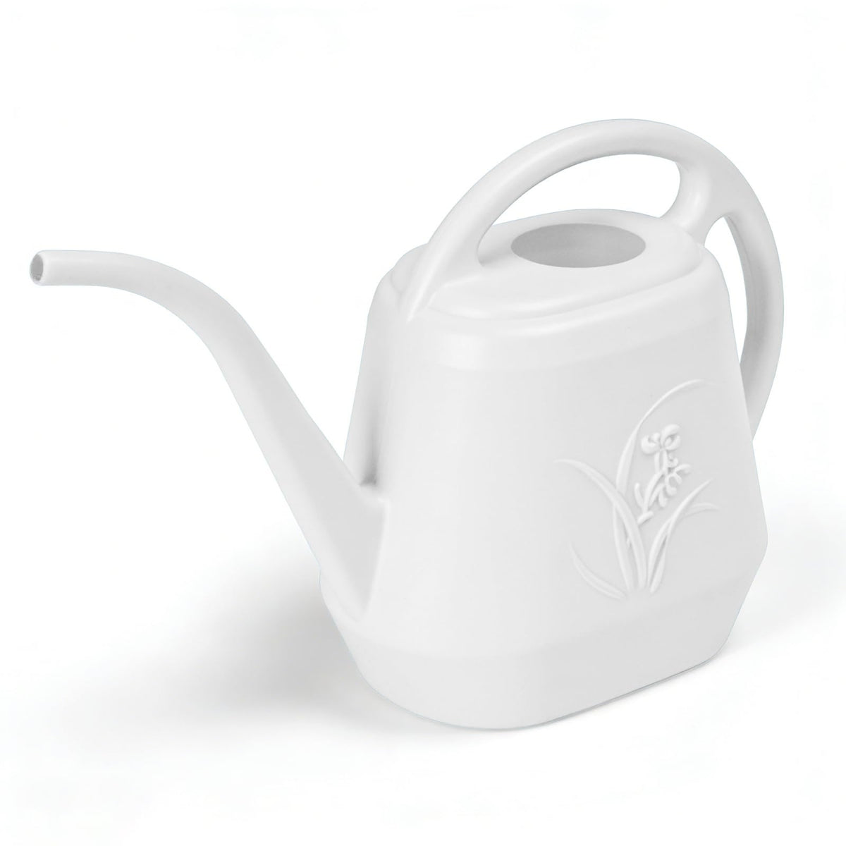 Plastic Watering Can - for Indoor and Outdoor Home Garden Plants - with Long Spout - Coffee Color - 1/2 Gallon