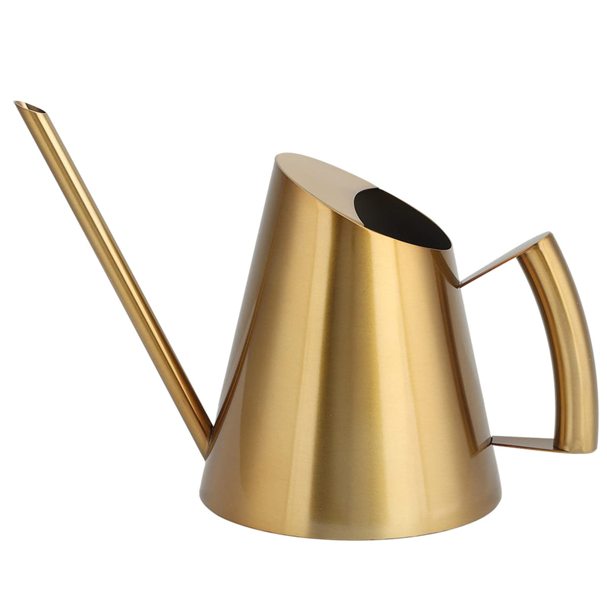 50.8 oz Watering Can Indoor Plants Stainless Steel Plant Waterer Watering Pot Sprinkle Pot Garden Flowers Plants Flower Tool Gold Watering Can with Long Spout (1500ml)