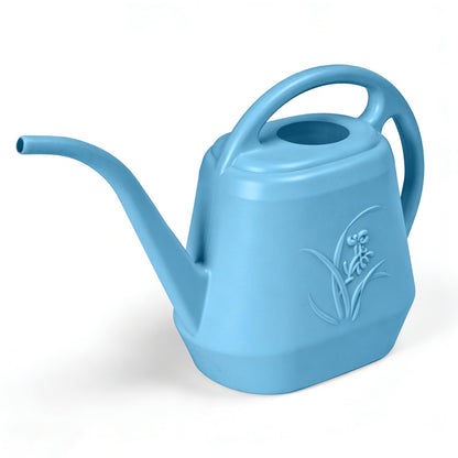 Plastic Watering Can - for Indoor and Outdoor Home Garden Plants - with Long Spout - Coffee Color - 1/2 Gallon