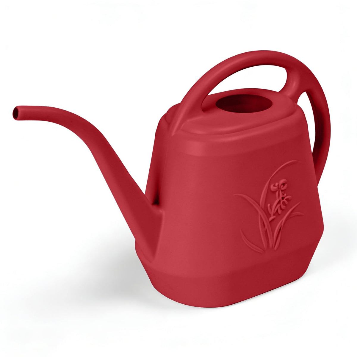 Plastic Watering Can - for Indoor and Outdoor Home Garden Plants - with Long Spout - Coffee Color - 1/2 Gallon