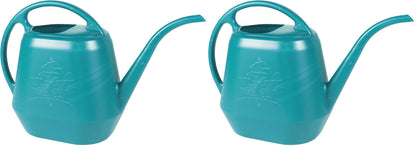 Bloem Aqua Rite Watering Can: 56 Oz - Bermuda Teal - Large Capacity, Extra Long Spout, Durable Plastic, One Piece Construction, for Indoor & Outdoor Use, Gardening