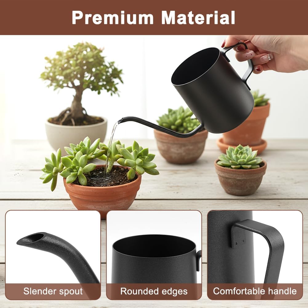 Watering Can for Indoor Plants, 12 oz Mini Plant Waterer for Bonsai Flower