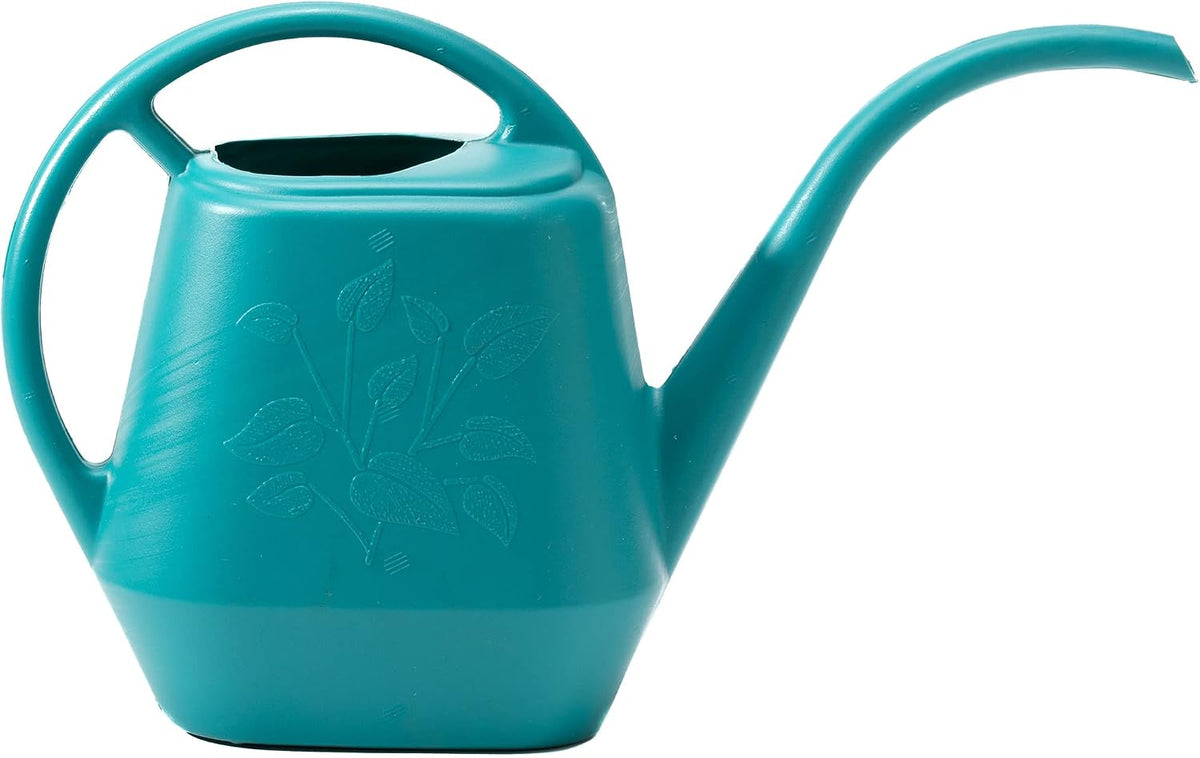 Bloem Aqua Rite Watering Can: 56 Oz - Bermuda Teal - Large Capacity, Extra Long Spout, Durable Plastic, One Piece Construction, for Indoor & Outdoor Use, Gardening