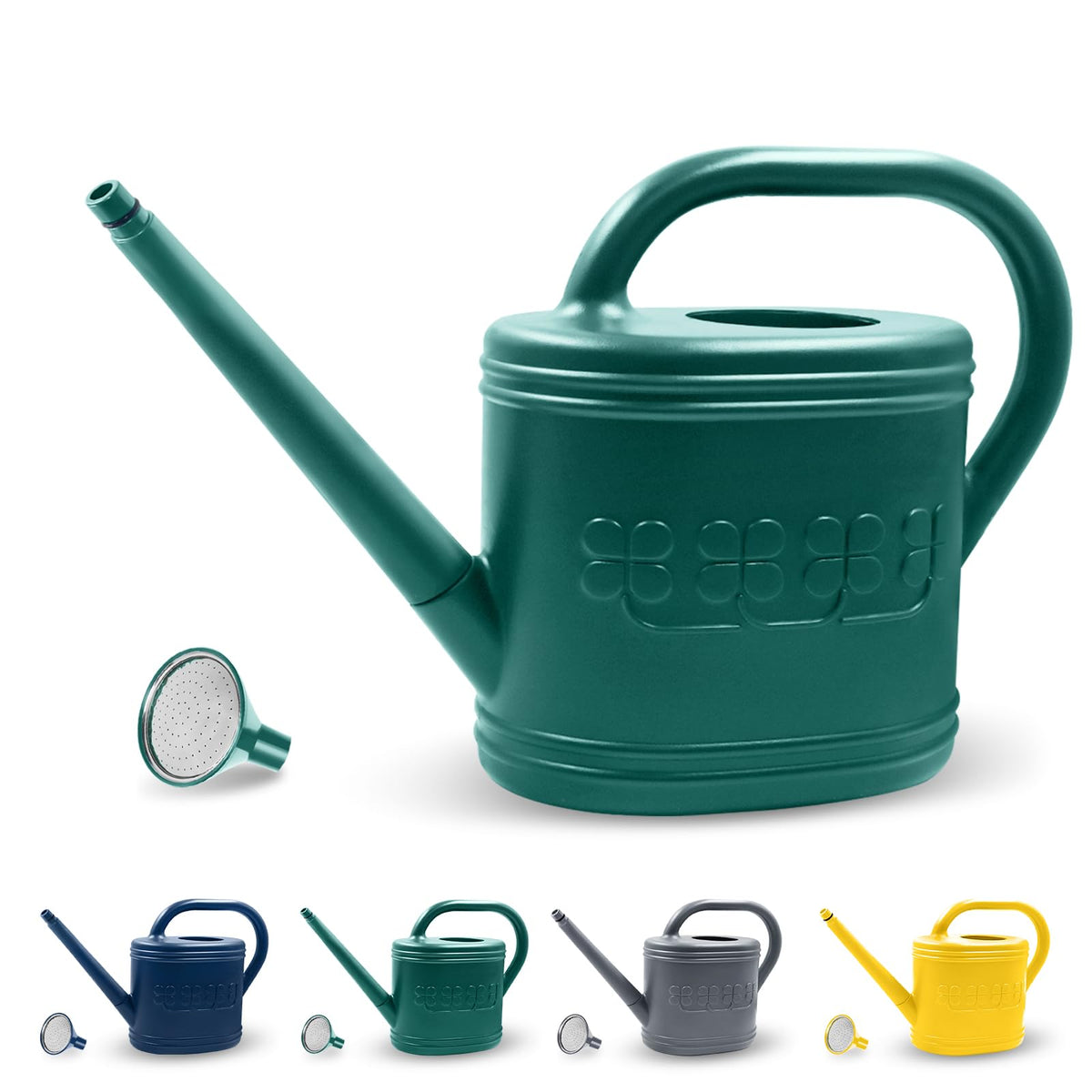 2 Gallon Garden Watering Can, Plastic Outdoor Watering Can for Plants