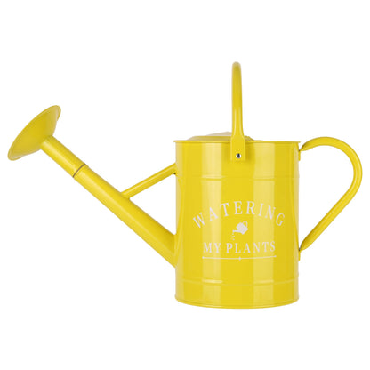 Garutom Galvanized Watering Can for Outdoor Indoor Plants, 1 Gallon Decorative Countryside Style Water Can with Removable Spout, Perfect Metal Watering Can for Indoor Plants and Garden Flower