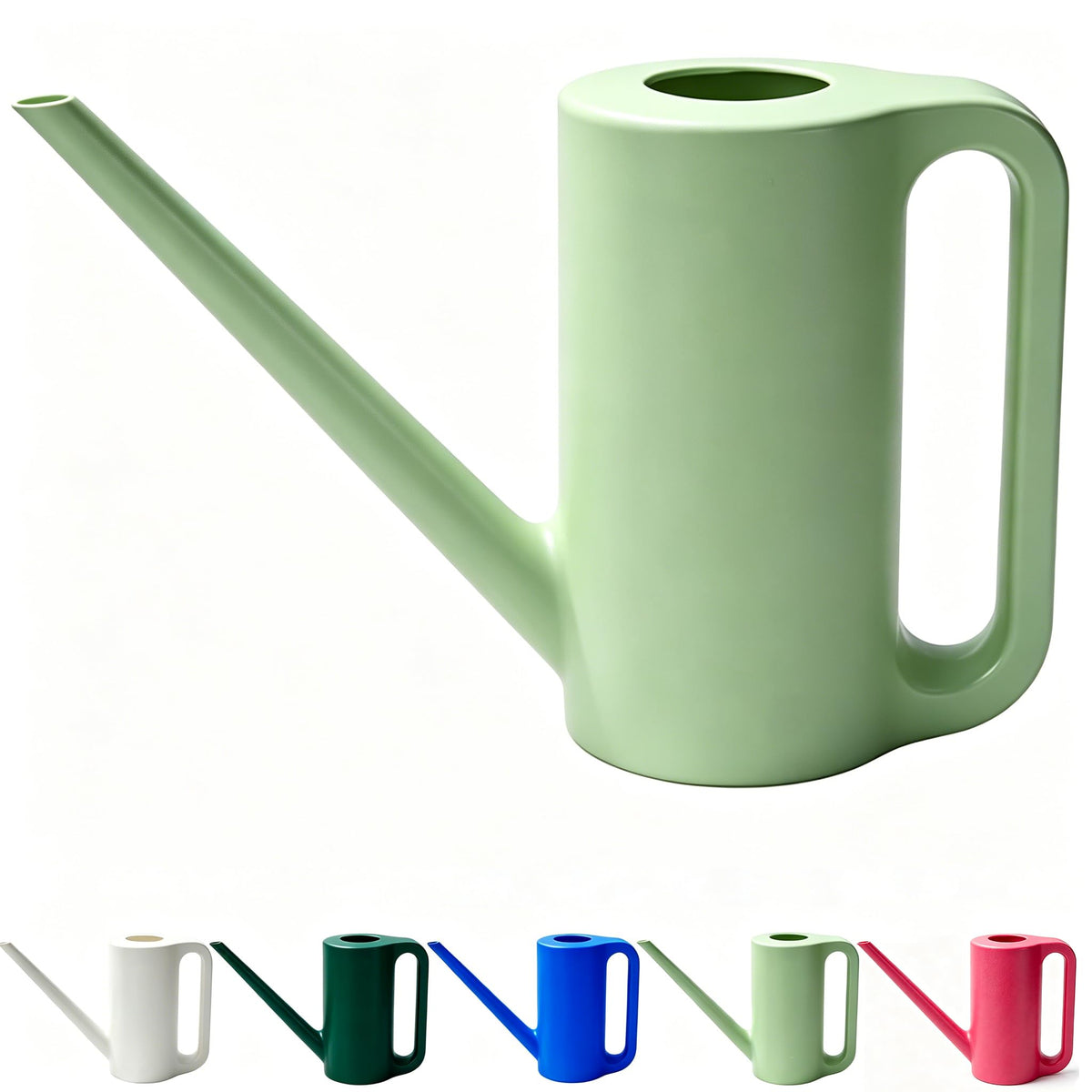 1.2L Watering Can for Indoor Plants,Long Spout (Light Greed)