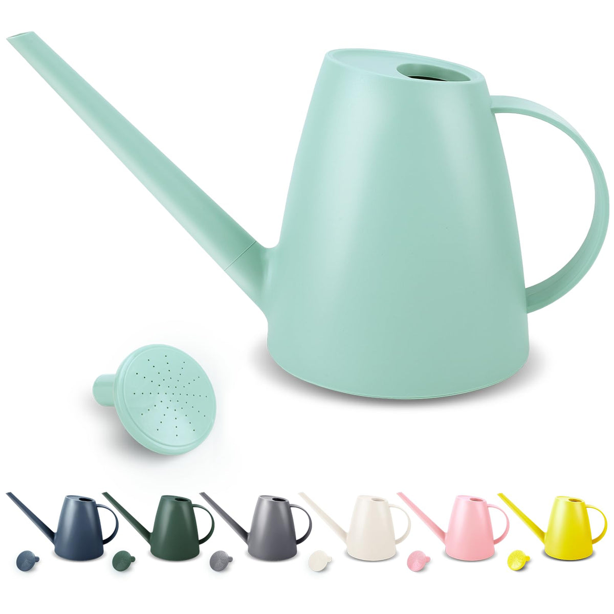 1.8L Watering Can, Small Watering Can for Indoor Plants with Long Spout