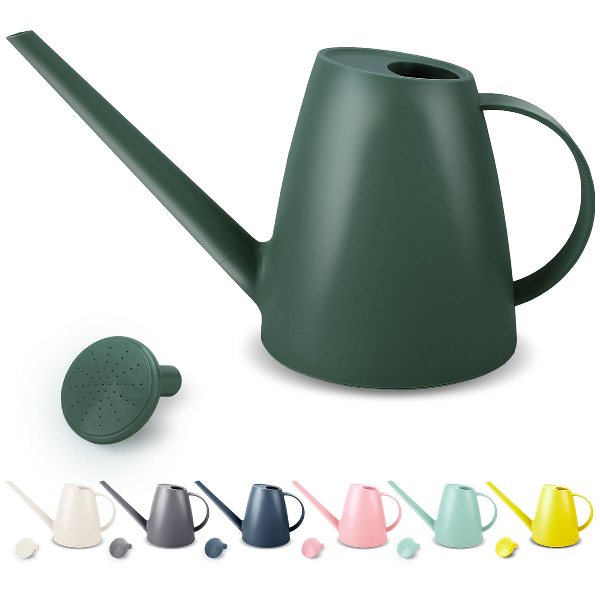 1.8L Watering Can, Small Watering Can for Indoor Plants with Long Spout