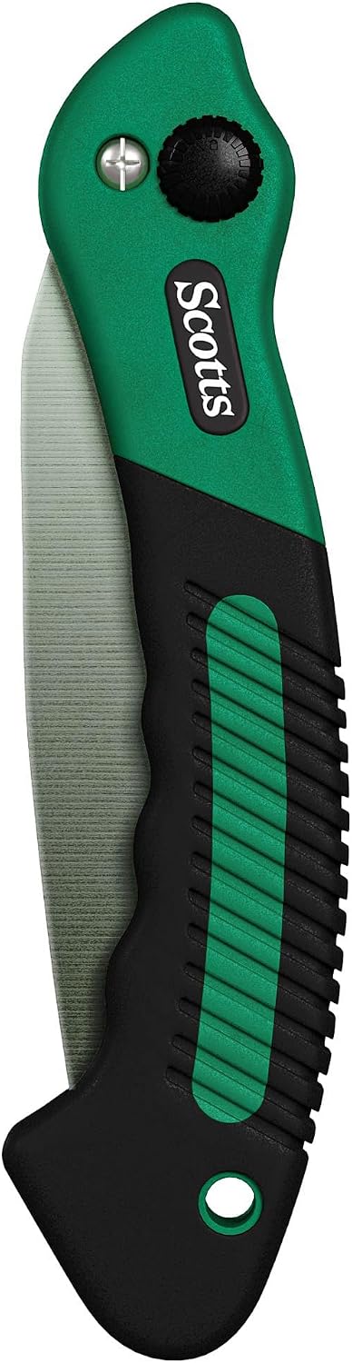 Scotts 2-Piece Pruning Tool Set – Includes 8 in. Bypass Pruning Shears for Live Plants and Soft Stems, and 7.5 in. Folding Saw for Cutting Thick Branches