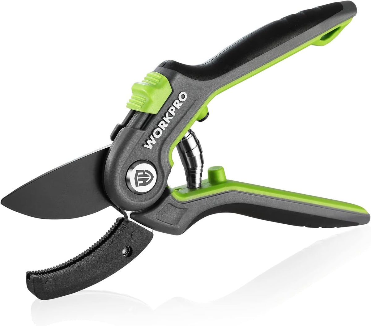 WORKPRO Pruning Shears, Garden Clippers with SK5 Steel Blades, 8" Anvil