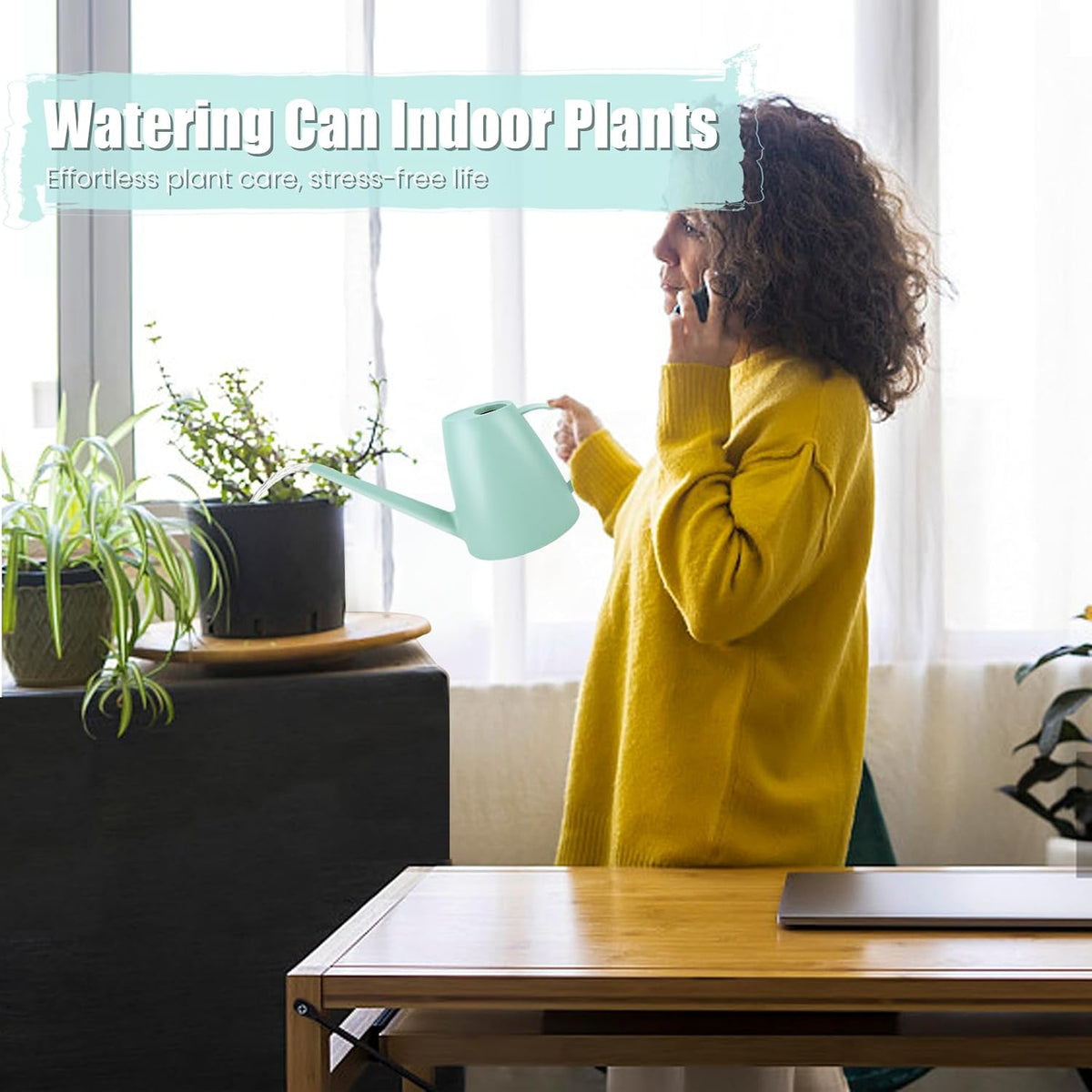 0.48 Gallon Watering Can, Watering Can Indoor Plants, Small Water Can