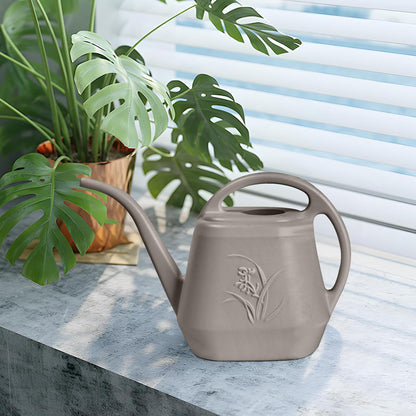 Plastic Watering Can -Coffee Color - 1 Gallon