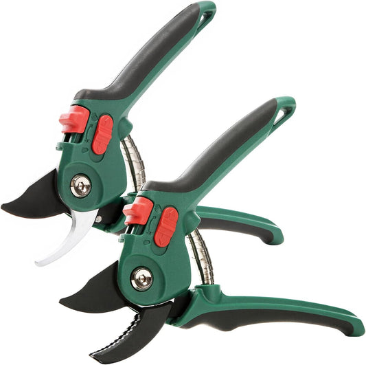 Yocada Garden Pruning Shears 2 Pack Garden Clippers Steel Shears Scissors
