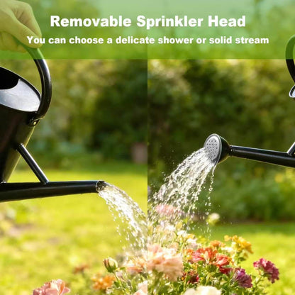 Watering Can for Outdoor&Indoor Plants，1.5 Gallon，Black