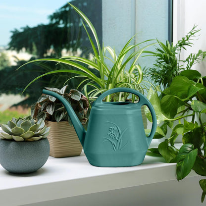 Watering Can - for Home Plant Garden Grip - 1 Gallon - Green