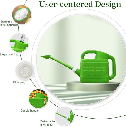 2 Gallon Watering Can, Large Garden Watering Can for Outdoor Plants