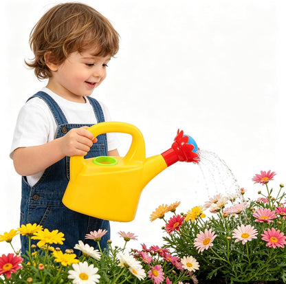TOYANDONA 3pcs Toy Watering Can for Kids - Plastic Watering Cans Garden Flower Water Pot for Spring Summer Outdoor Bath Beach Sand Toys (Random Color)