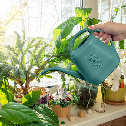 Watering Can - for Home Plant Garden Grip - 1 Gallon - Green