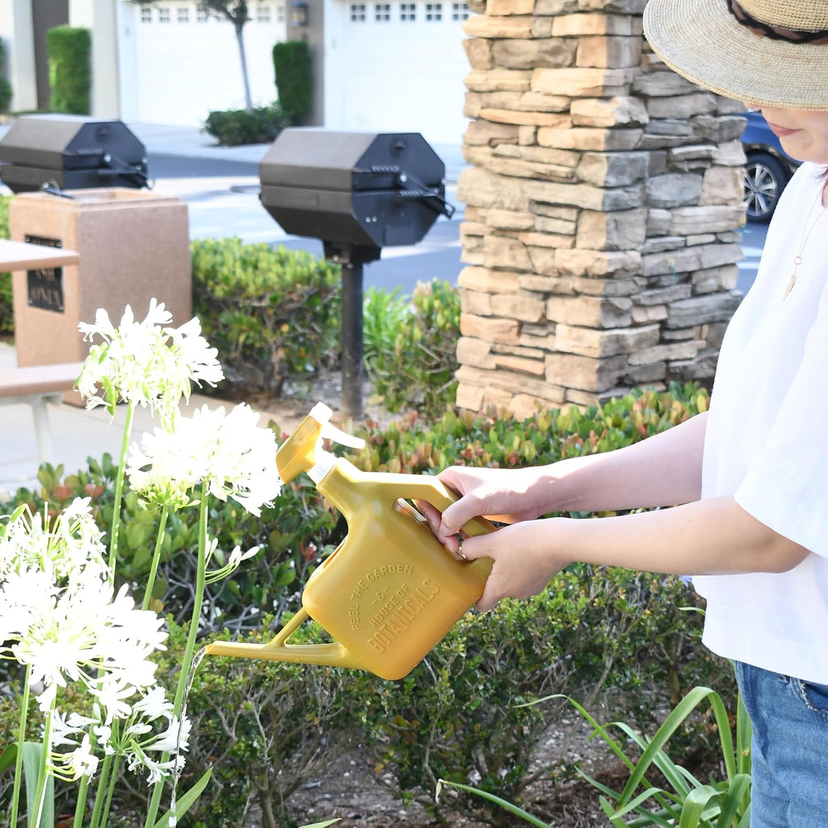PETAL & FLOW Spray Sprinkler 2-in-1 Watering Can & Plant Mister Spray Bottle for Indoor & Outdoor Plants, 0.4 Gal (1.6L) (Olive)